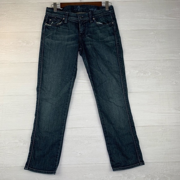 7 For All Mankind (SFAM) Women's Edie Flood Low Rise Jeans Size 28 - Picture 14 of 14